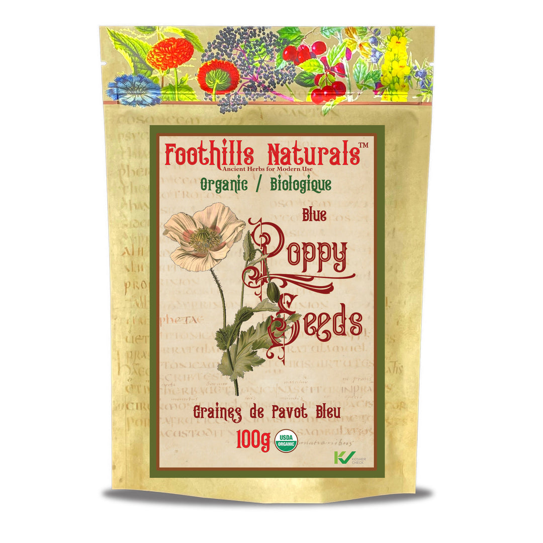 Poppy Seeds Organic - 1lb (454g) Bulk Baking, No Additives