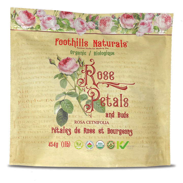 Rose Petals and Buds Organic - for Skin Tonics, Tea, Jams and Cooking