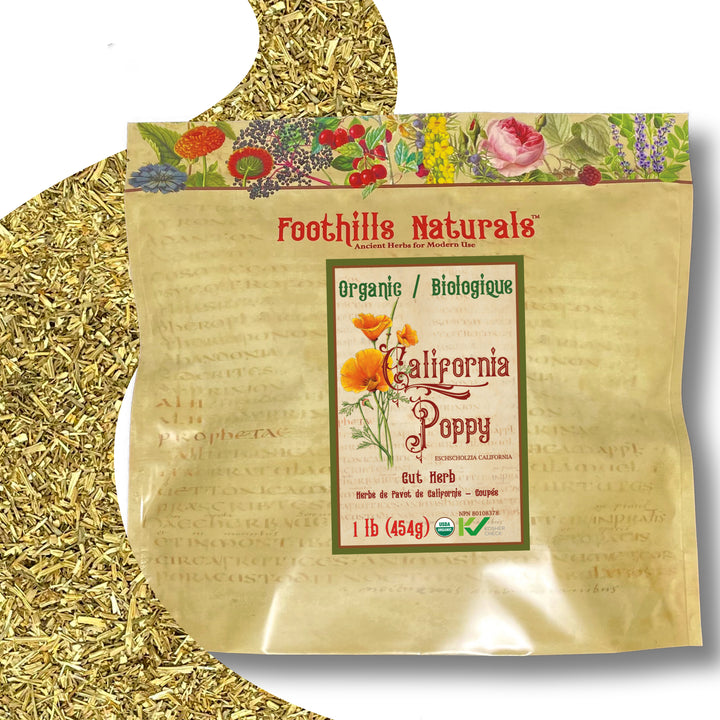 California Poppy, Cut Herb Organic - Sleep Aid, Analgesic