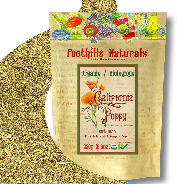 California Poppy, Cut Herb Organic - Sleep Aid, Analgesic
