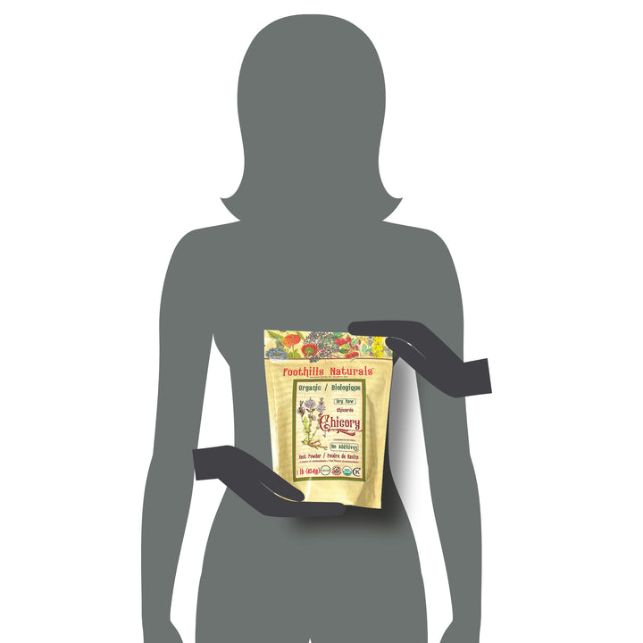 Chicory Roasted Granules Organic – 1 Pound (454g), Natural Coffee Substitute, Caffeine-Free | Foothills Naturals Canada | Ancient Herbs for Modern Use