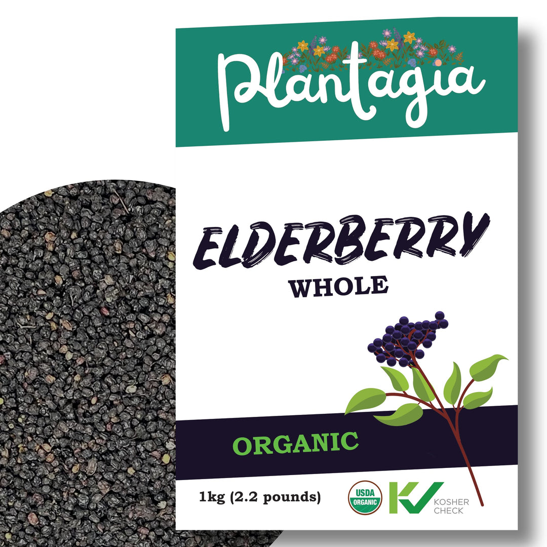 Elderberry Organic 1kg / 2.2 Pounds, 400+ Servings