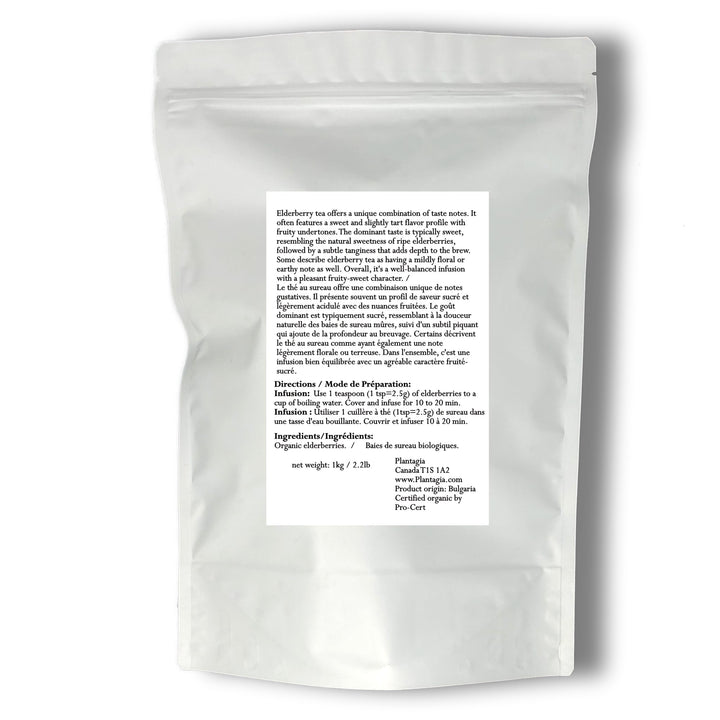Elderberry Organic 1kg / 2.2 Pounds, 400+ Servings