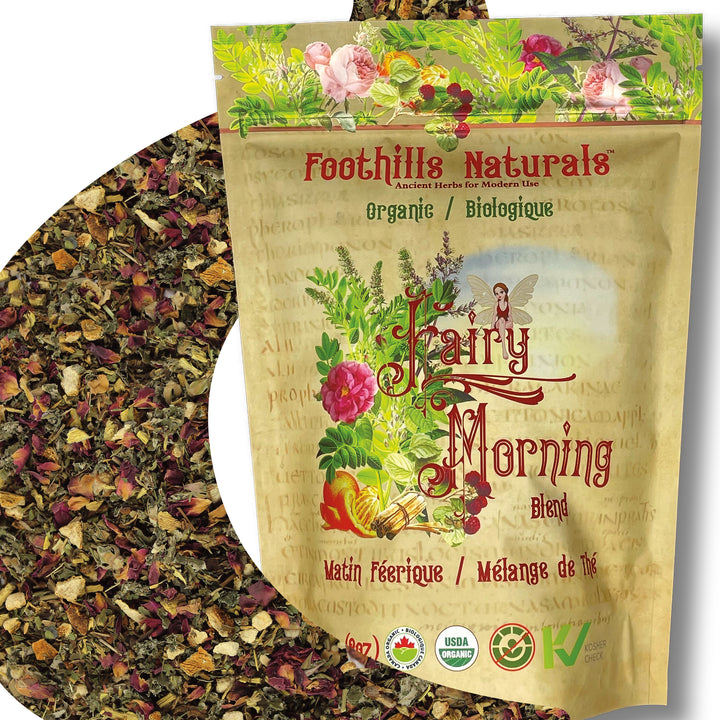 Fairy Morning Tea Organic -  Refreshing, Aromatic, Healing, 100+ Cups of Tea