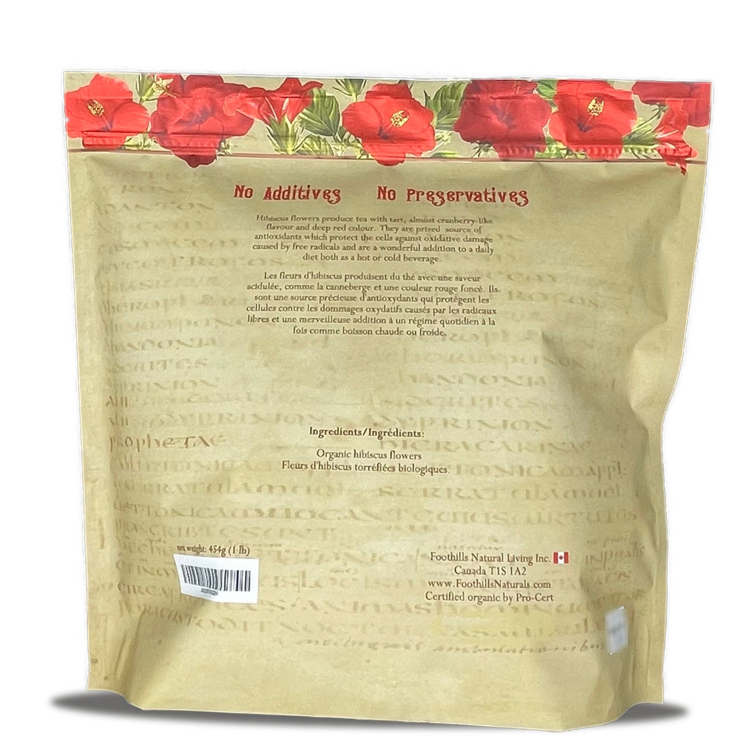 Hibiscus Flowers Whole Petals Organic -Egyptian, Premium Quality