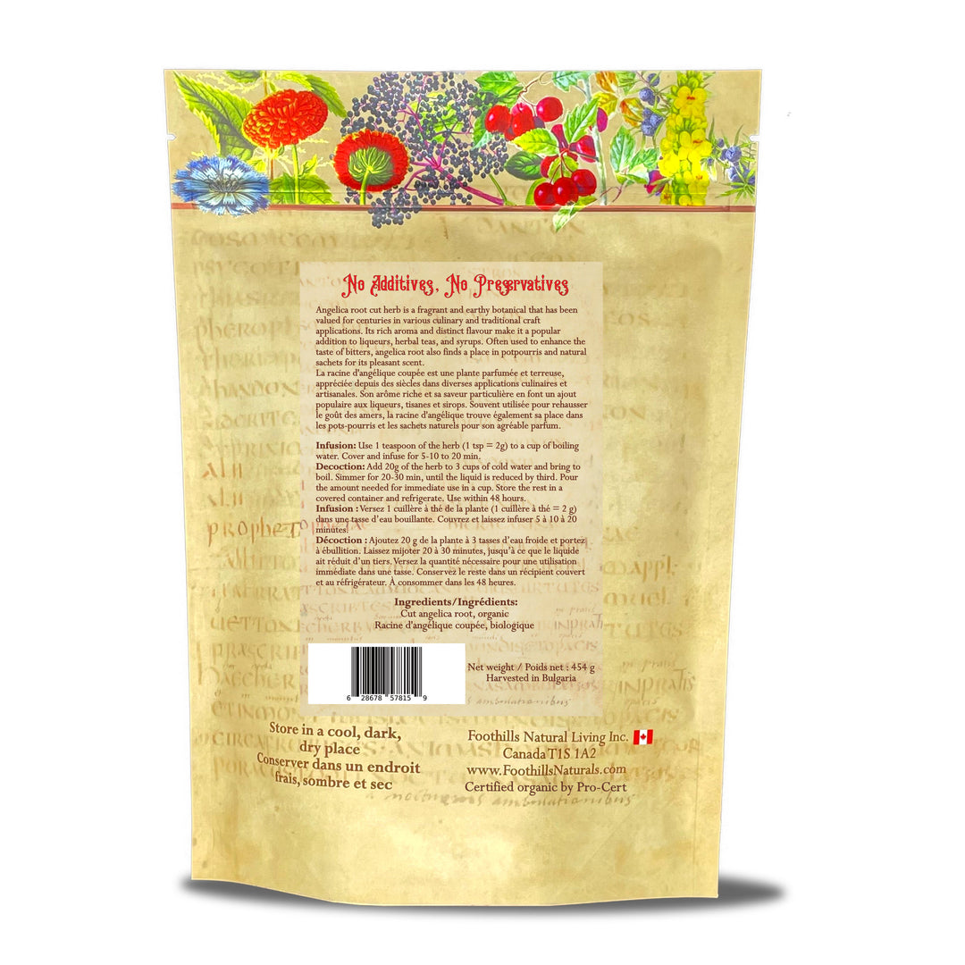 Angelica Root Organic - Cut Root