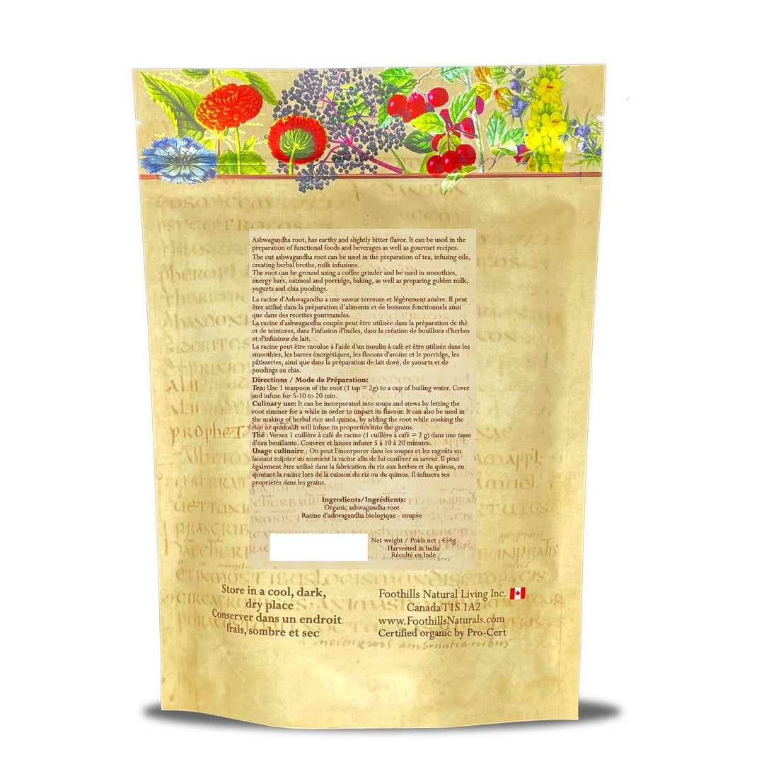Ashwagandha Root - Organic, Cut