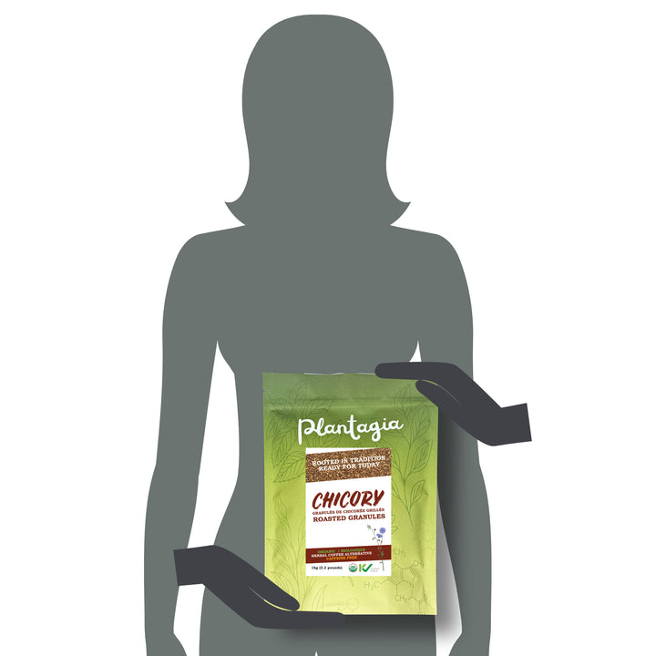 Chicory Root Roasted Granules Organic - 1kg (2.2lb)