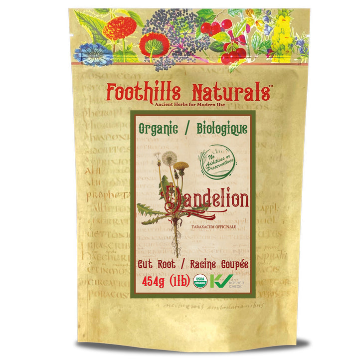 Dandelion Root Dried, Cut, Organic, Tea