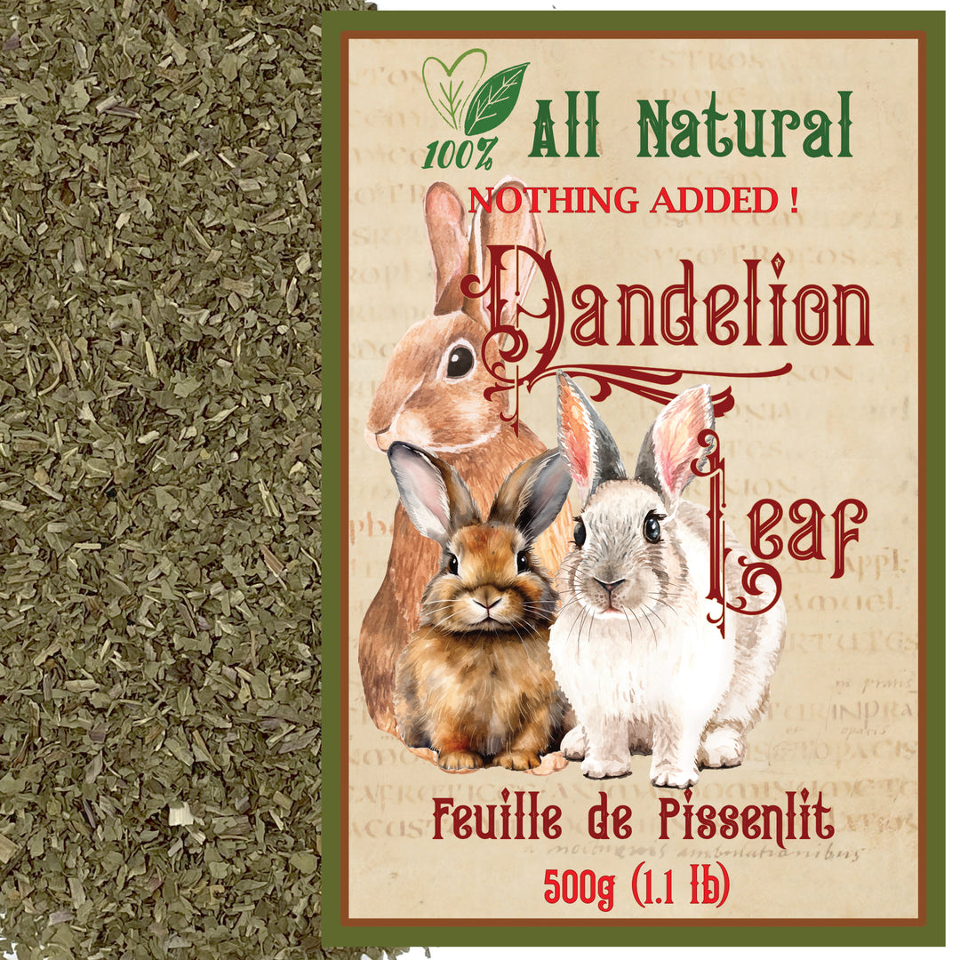 Dandy Bunny Munchies Organic - 500g Pure Dandelion Leaf