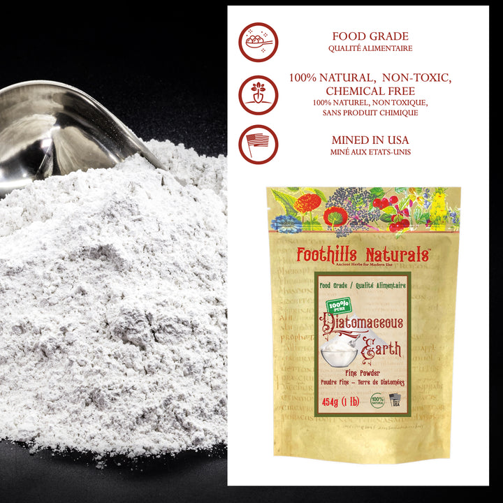 Diatomaceous Earth (Uncalcined)- Fine Powder Food Grade