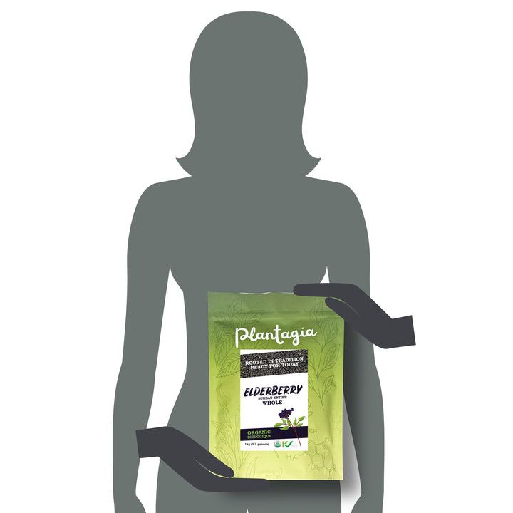 Elderberry Organic 1kg / 2.2 Pounds, 400+ Servings