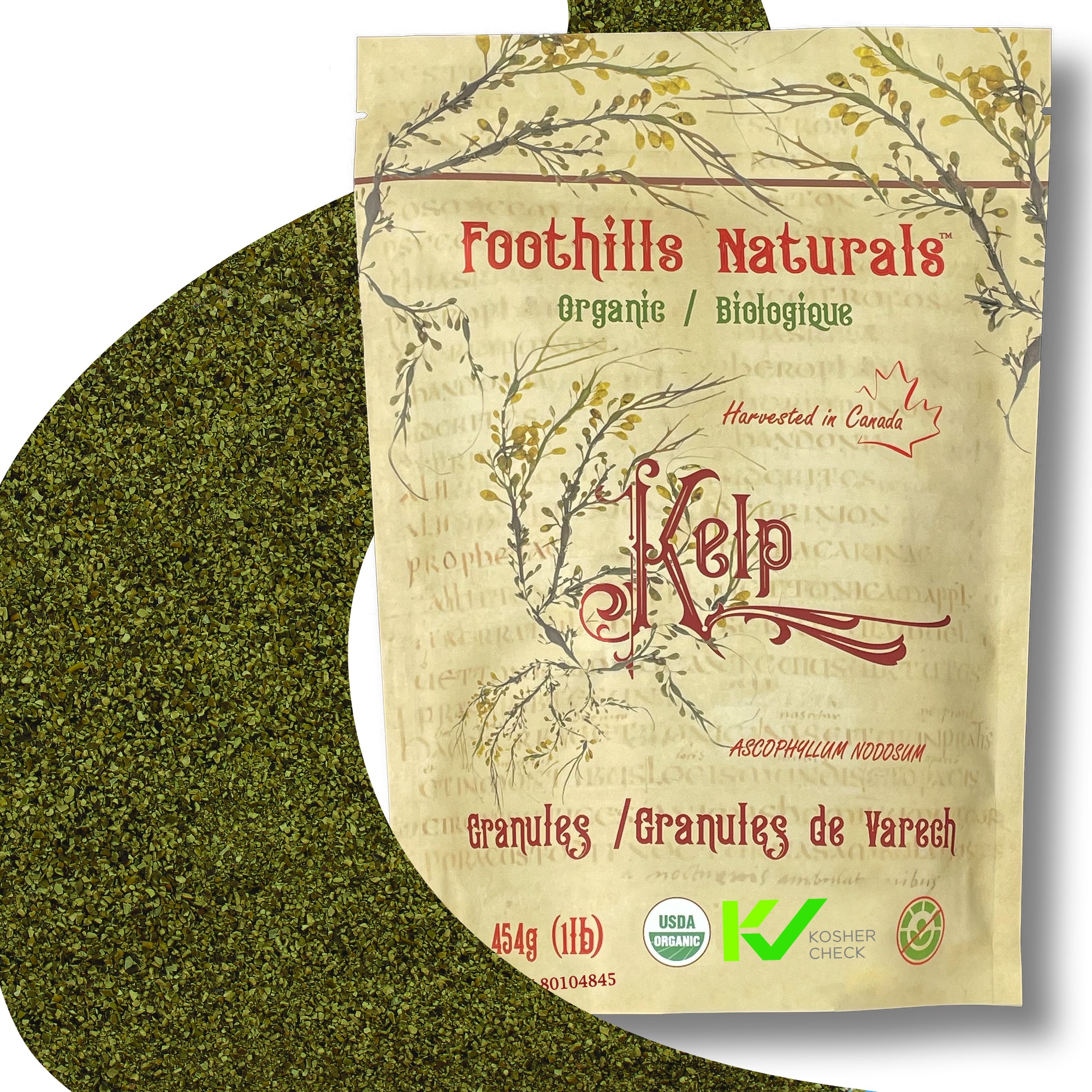 Kelp Granules Organic - Canadian, Bioavailable  Source of Iodine