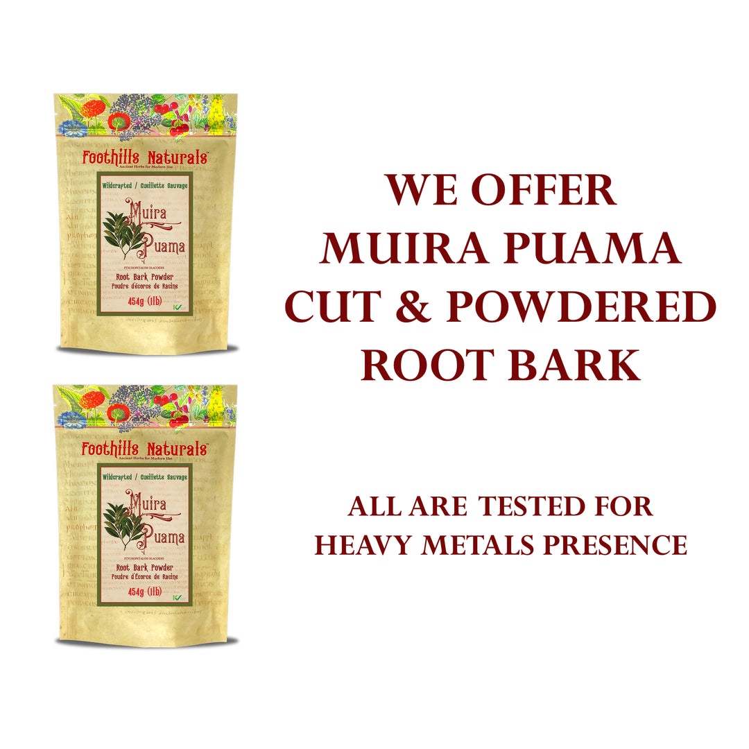 Muira Puama Powder - Aphrodisiac, Stimulant 400+ Servings