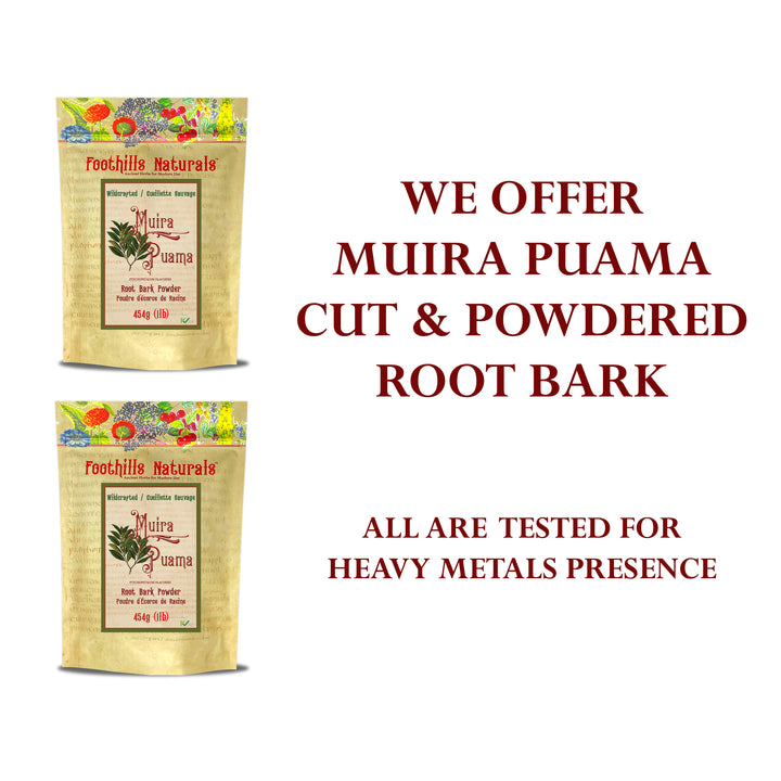 Muira Puama Powder - Aphrodisiac, Stimulant 400+ Servings
