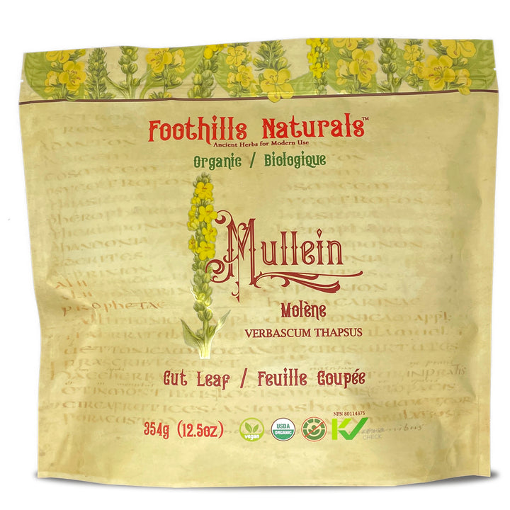 Mullein Leaf Cut and Sifted Organic - Lung Health, Cough and Flu Relief