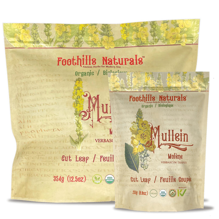 Mullein Leaf Cut and Sifted Organic - Lung Health, Cough and Flu Relief