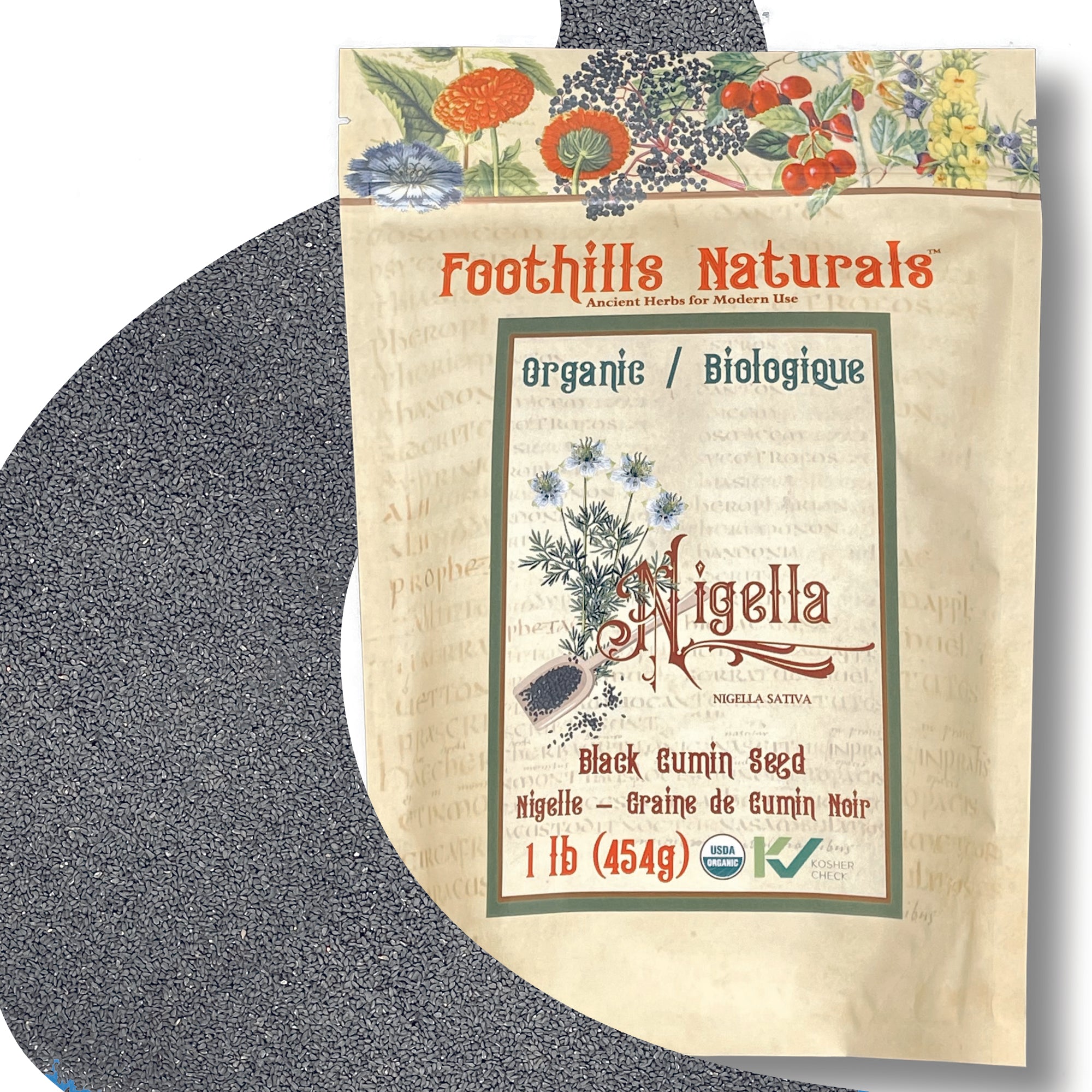 Nigela Sativa (Black Cumin ) Seed Organic - 454g / 1 Pound