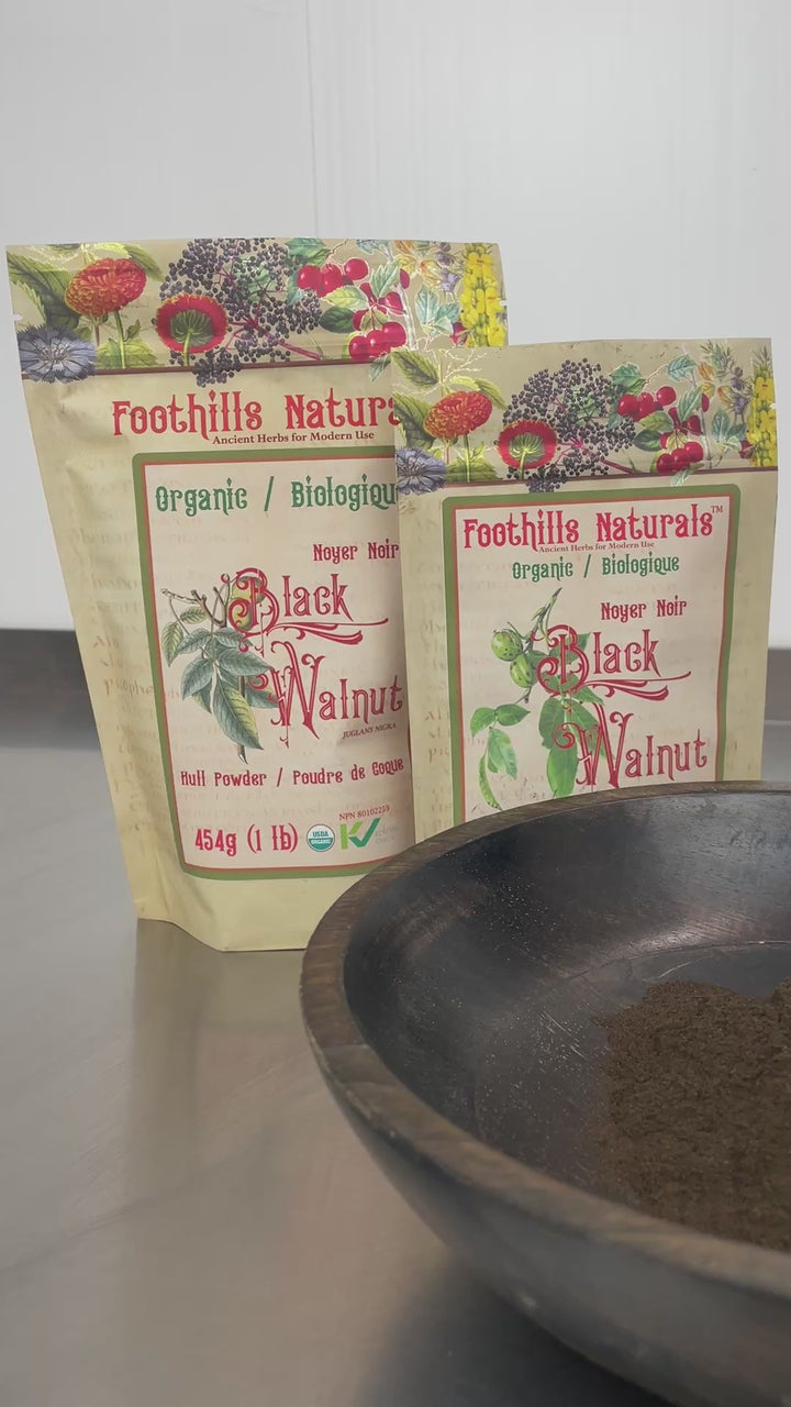 Black Walnut Hull Powder Organic - Anti-Parasitic