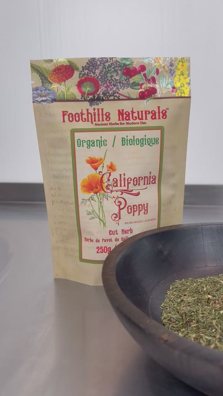California Poppy, Cut Herb Organic - Sleep Aid, Analgesic