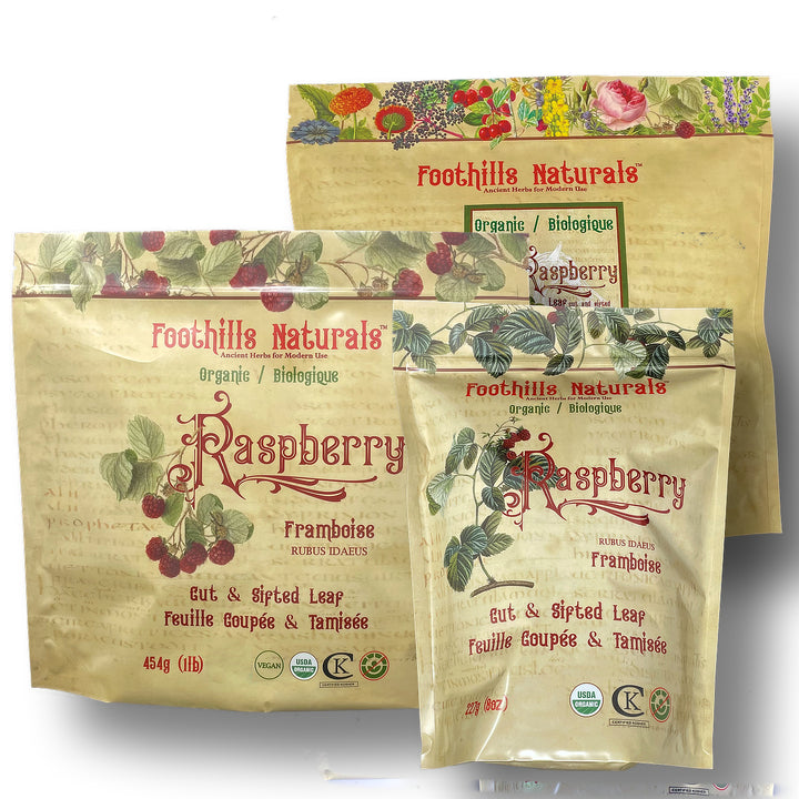 Raspberry Leaf Tea Organic - Loose Cut and Sifted, Digestion Aid, Antioxidants