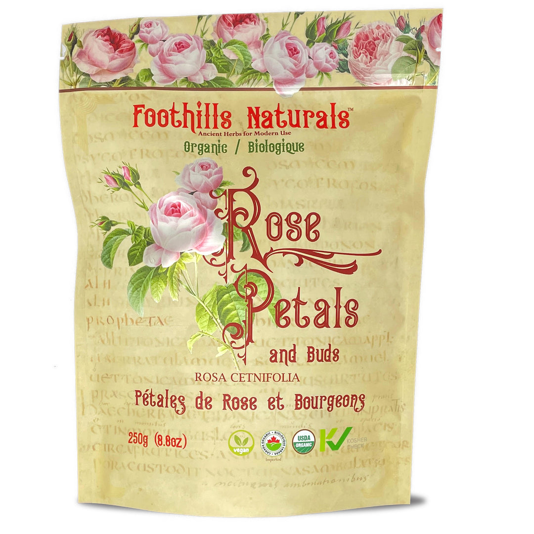 Rose Petals and Buds Organic - for Skin Tonics, Tea, Jams and Cooking