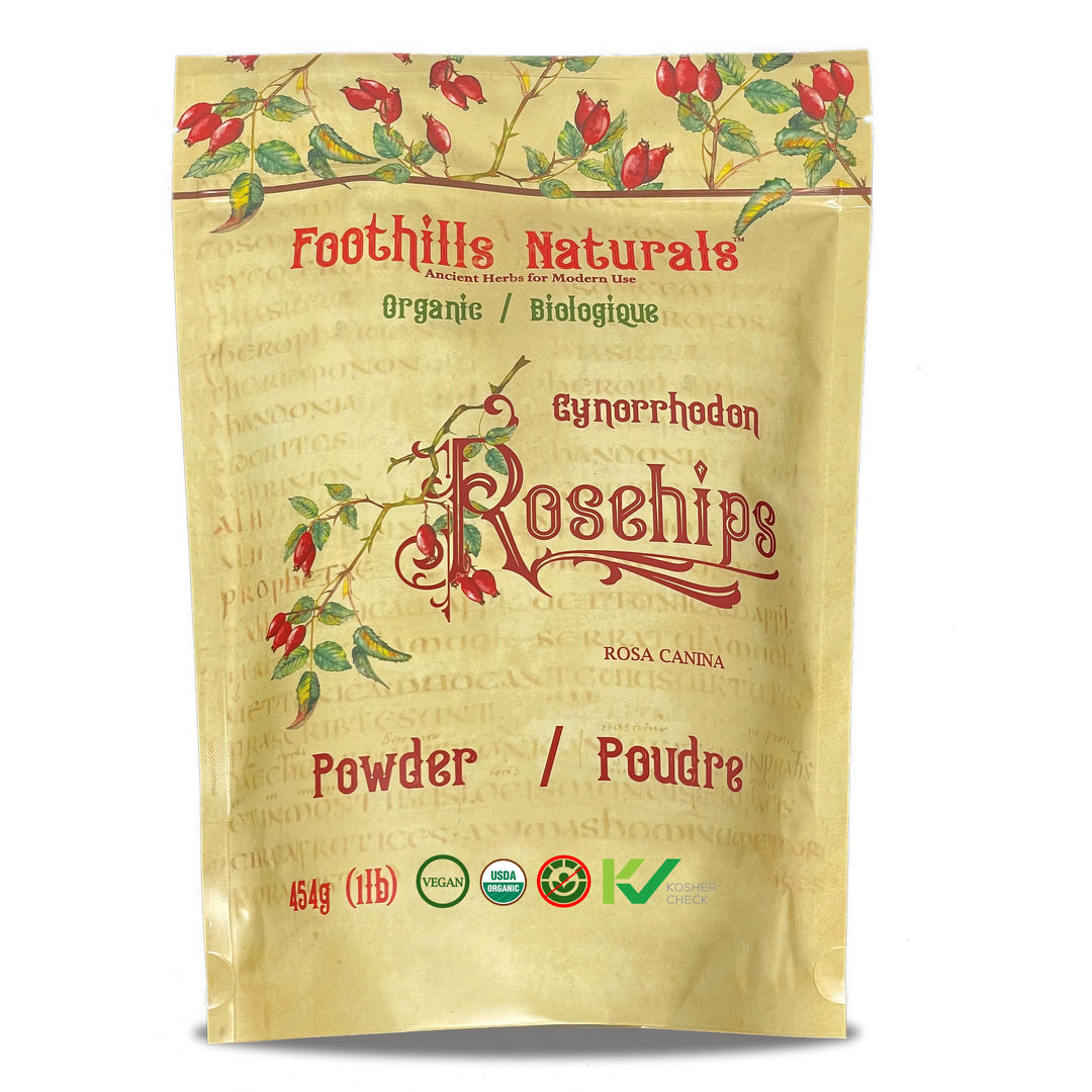 Rosehips Powder Organic - Antioxidants for Herbal Recipes and Gourmet Cooking