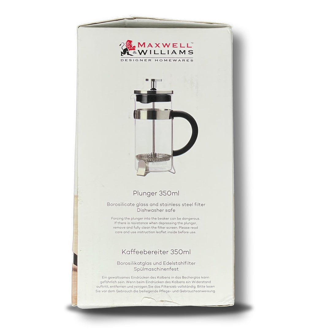 Maxwell Williams Tea and Coffee Press 350ml Borosilicate Glass