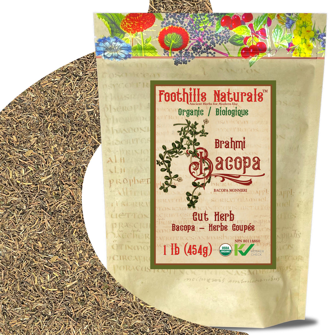 Bacopa Monnieri Brahmi Organic - Cut Herb Memory Support