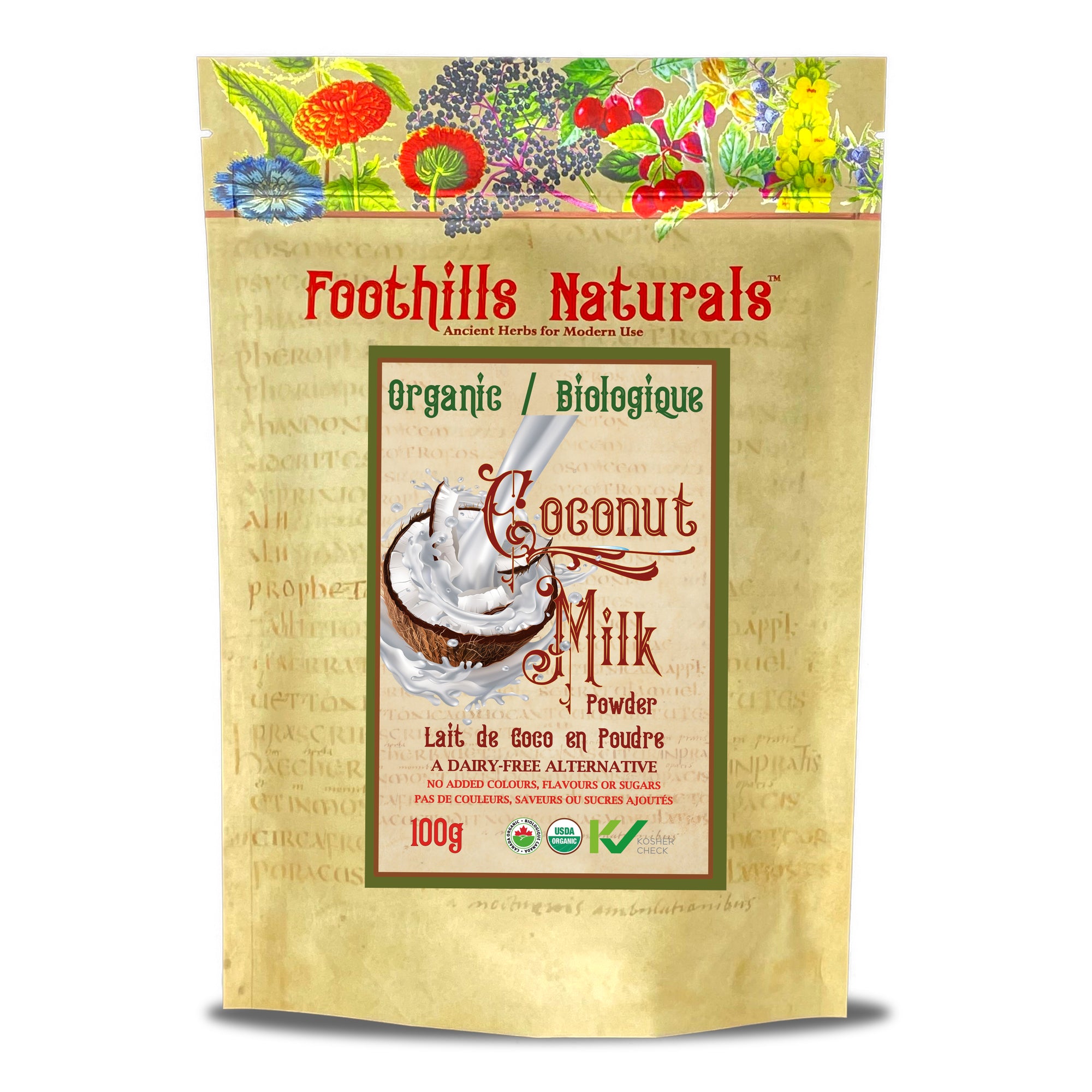 Coconut Milk Powder Organic -  Vegan, No Added Flavours, Colours or Sugars