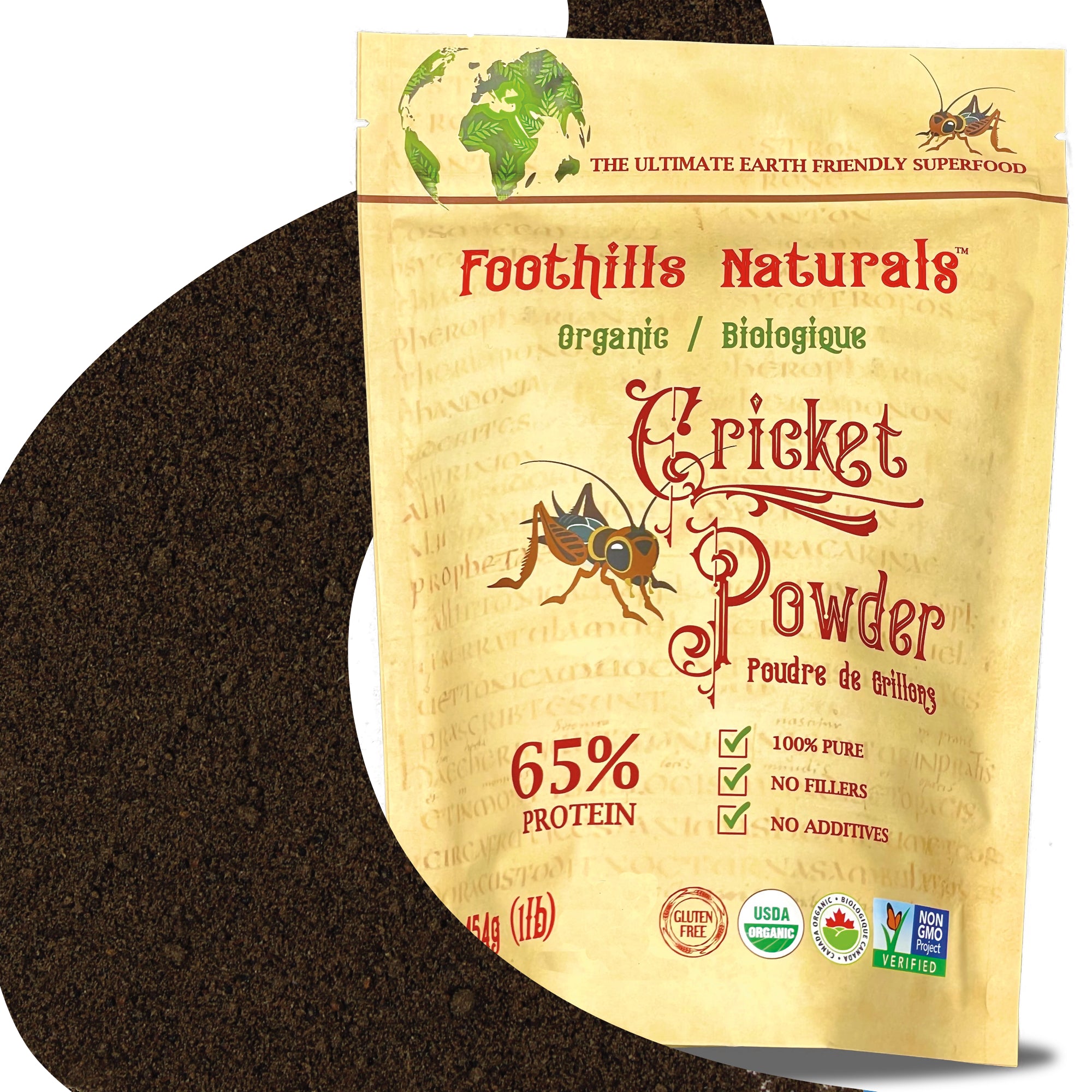Cricket Powder High Protein Content Organic - Pure, Keto, Paleo Sustainable Superfood