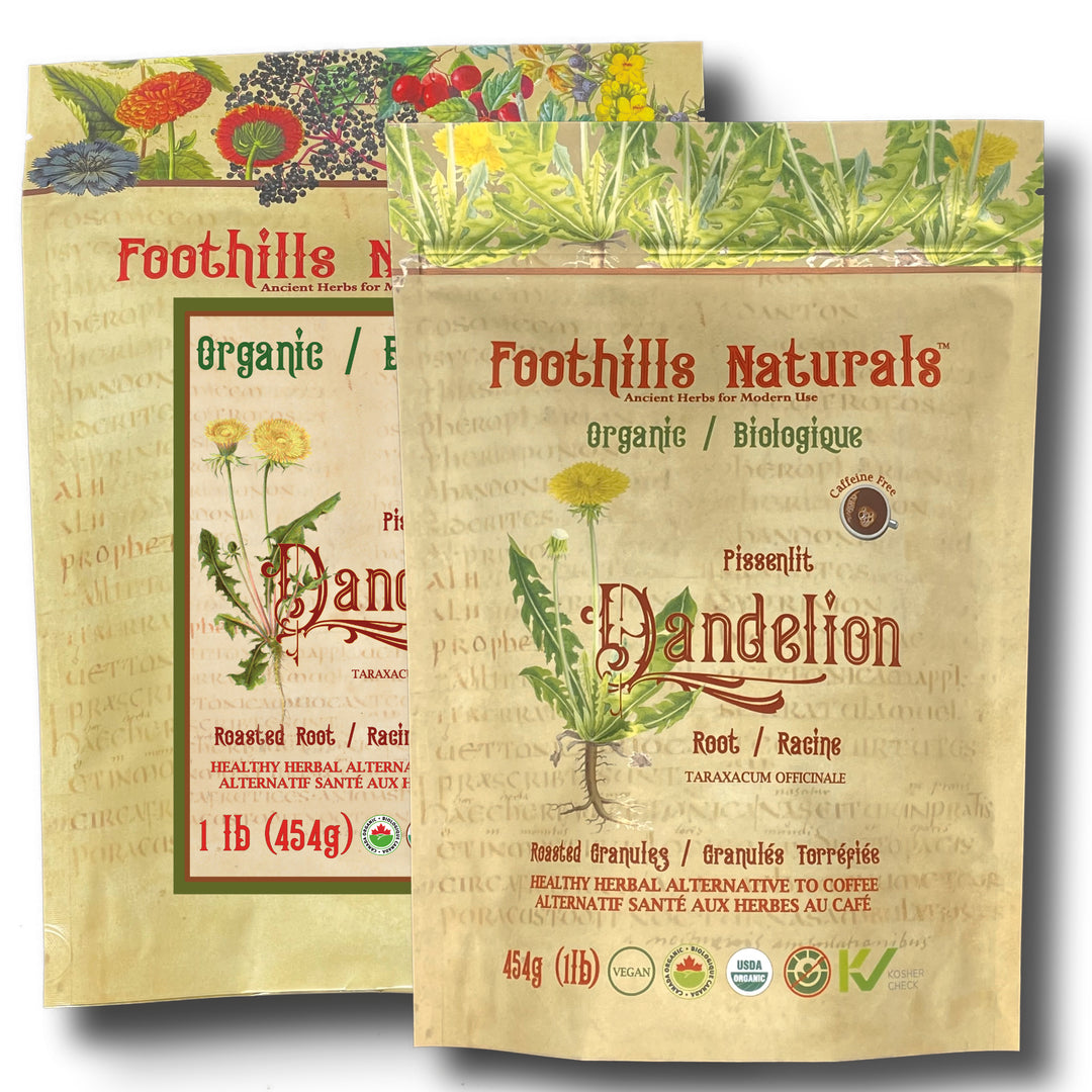 Dandelion Root Roasted Granules Organic - Herbal Coffee Alternative, Tea, Superfood
