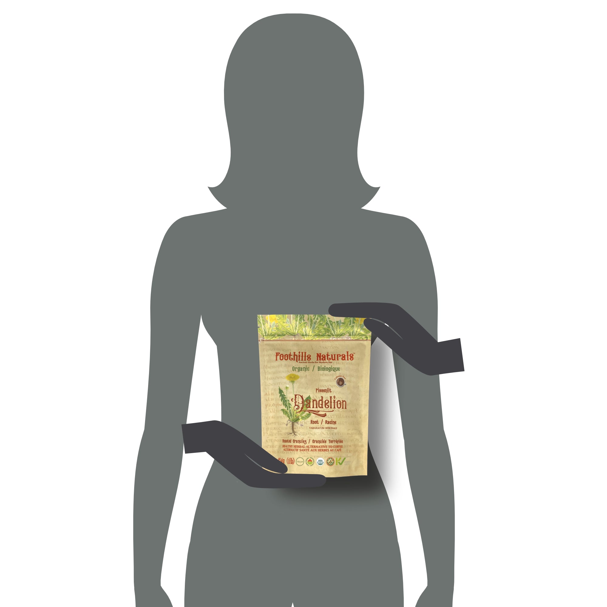 Dandelion Root Roasted Granules Organic - Herbal Coffee Alternative, Tea, Superfood
