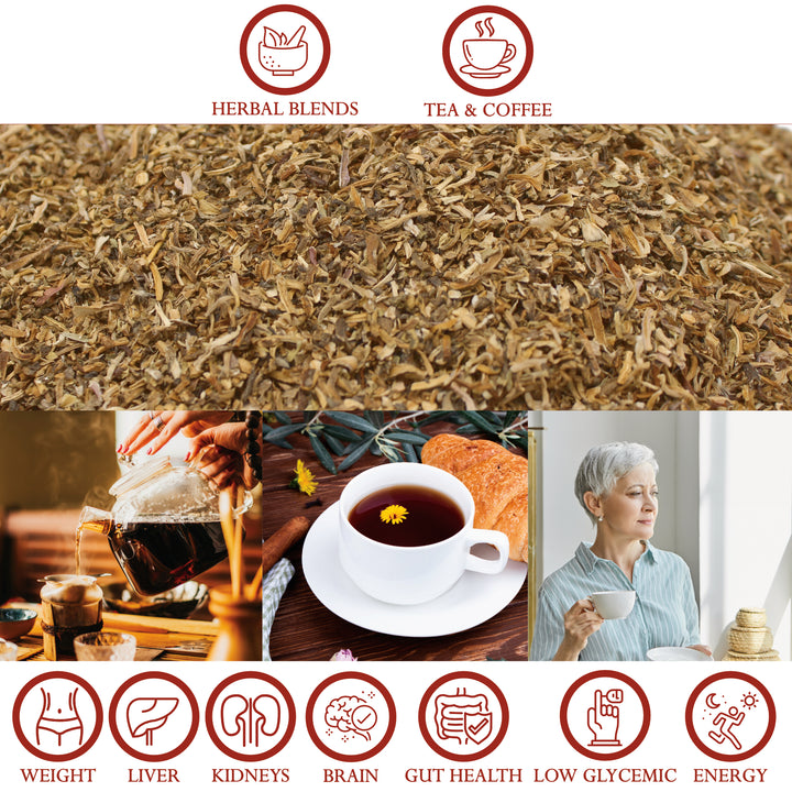 Dandelion Root Roasted Granules Organic - Herbal Coffee Alternative, Tea, Superfood