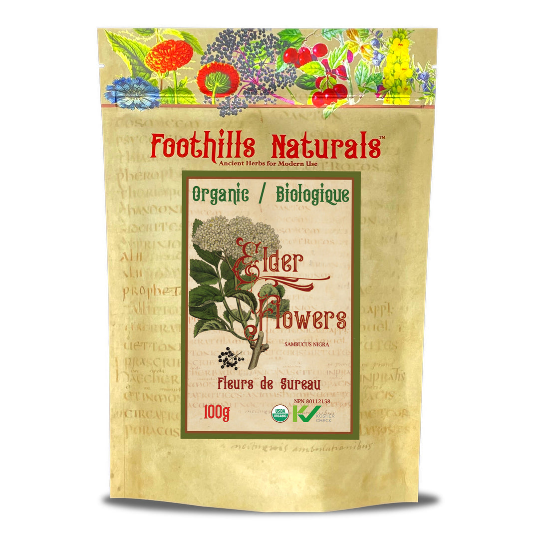 Elder-Flowers Organic - Kidney Health, Flu and Fever Relief