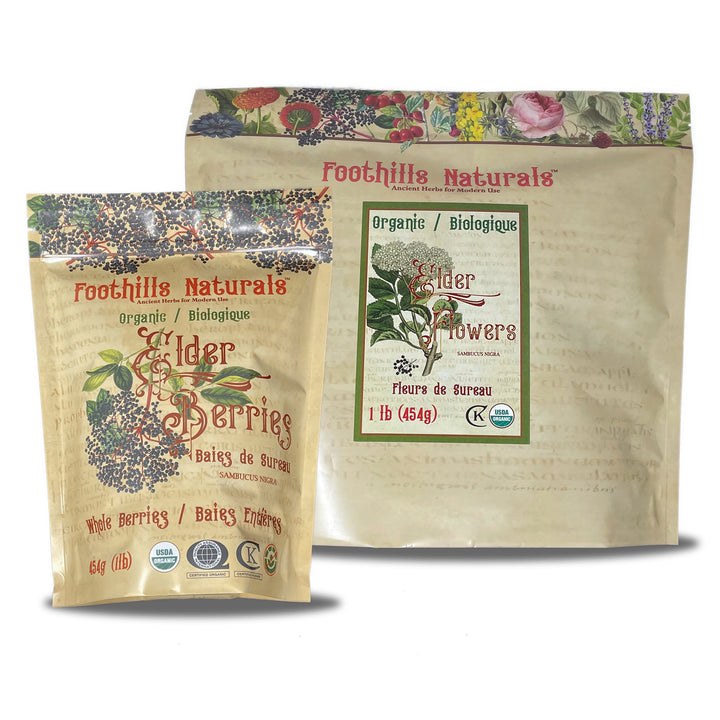 Elder-Flowers Organic - Kidney Health, Flu and Fever Relief