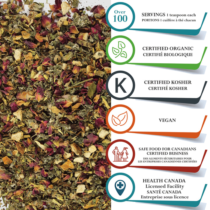 Fairy Morning Tea Organic -  Refreshing, Aromatic, Healing, 100+ Cups of Tea
