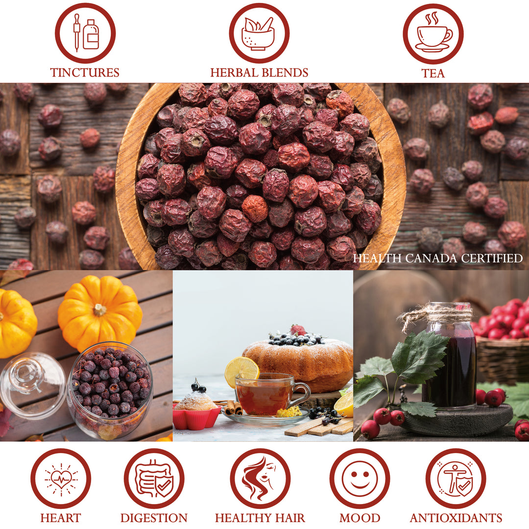 Hawthorn Berries Whole Organic - Heart Health Support