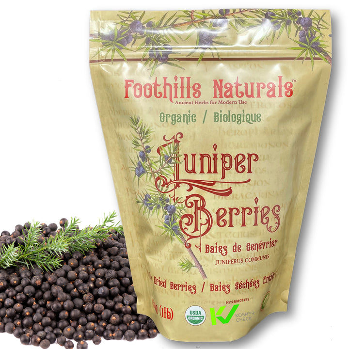 Juniper Berry Whole Organic -  Spicy, Aromatic, Urinary Health, Digestion
