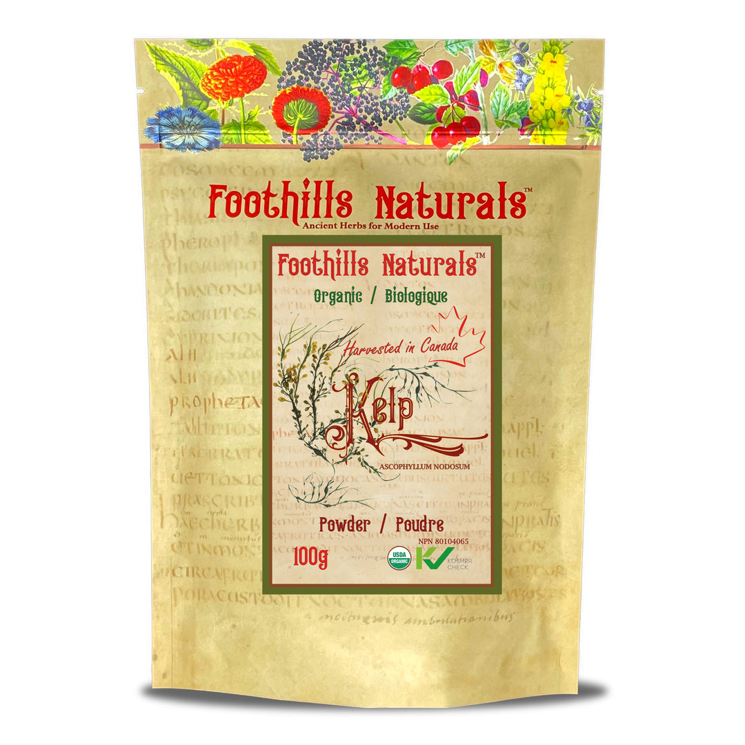 Kelp Powder Organic - Canadian, Source of Bioavailable Iodine