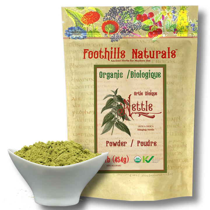 Nettle Powder Organic - 1 Pound - Nutritive Tonic, Allergy Relief