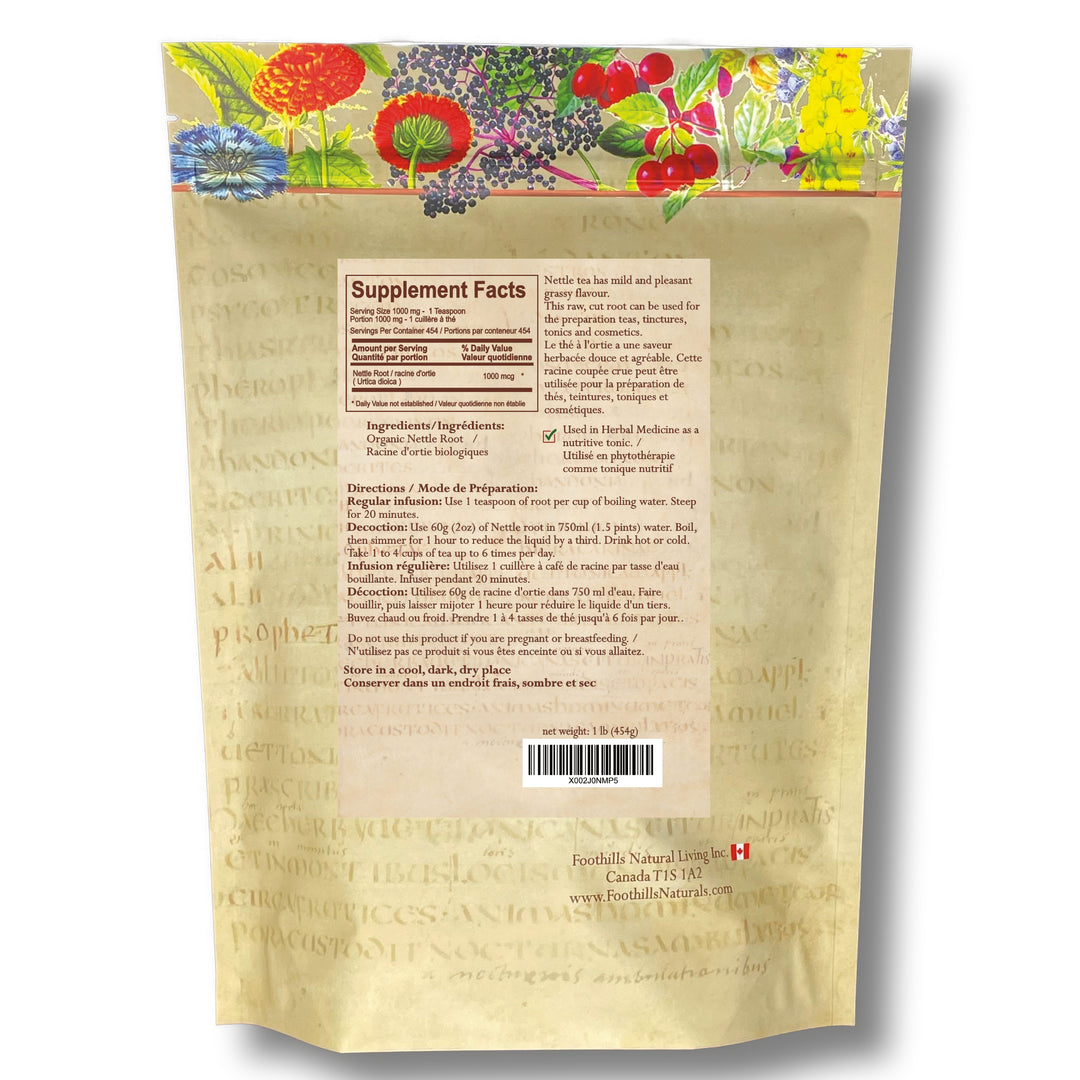 Nettle Root Organic Cut - Nutritive, Seasonal Allergy Relief