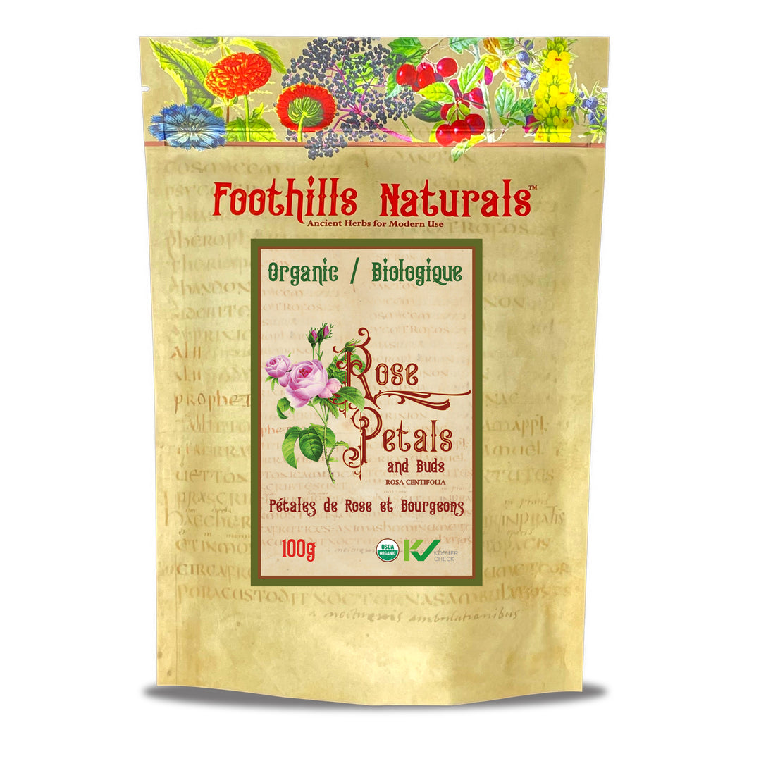 Rose Petals and Buds Organic - for Skin Tonics, Tea, Jams and Cooking