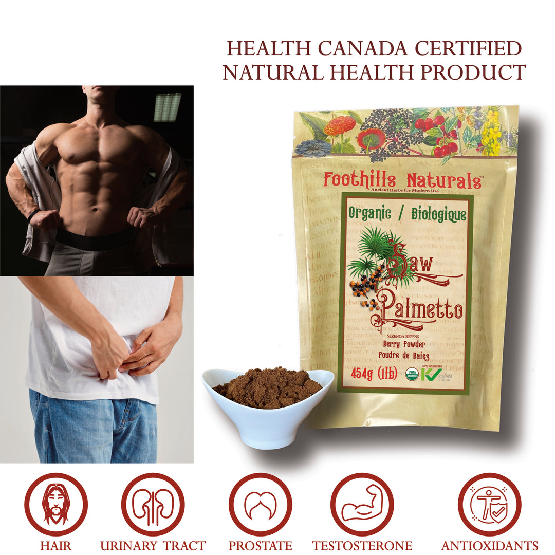 Saw Plametto Berry - Powder Organic, Male Health, Prostate Support